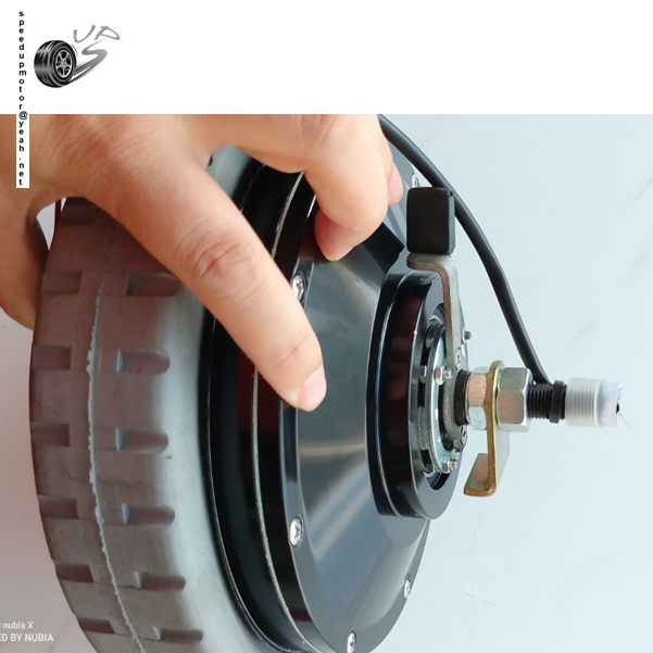 Electric shopping cart drive wheel motor