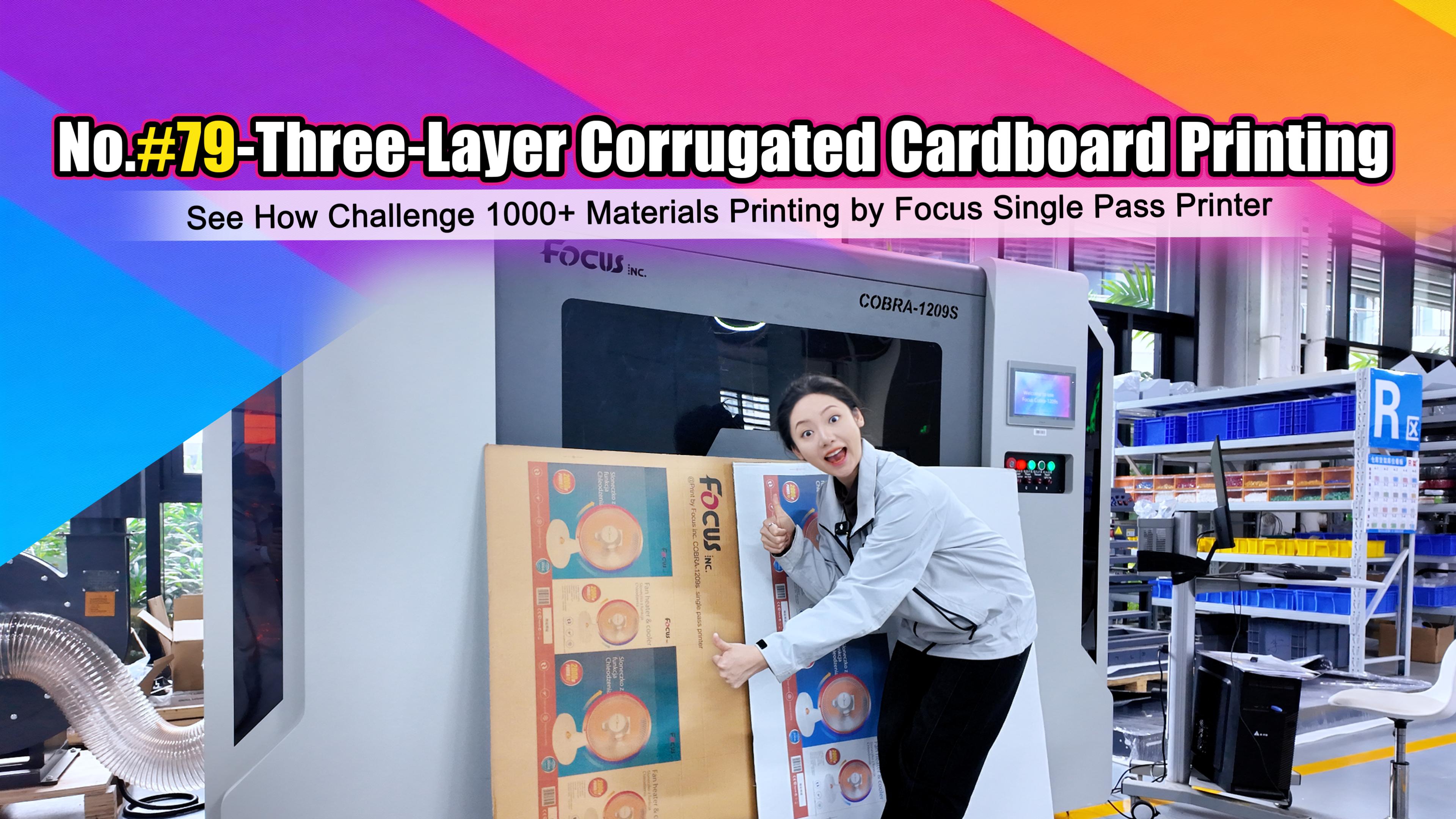 single pass fast printing printer for curruaged box printing business