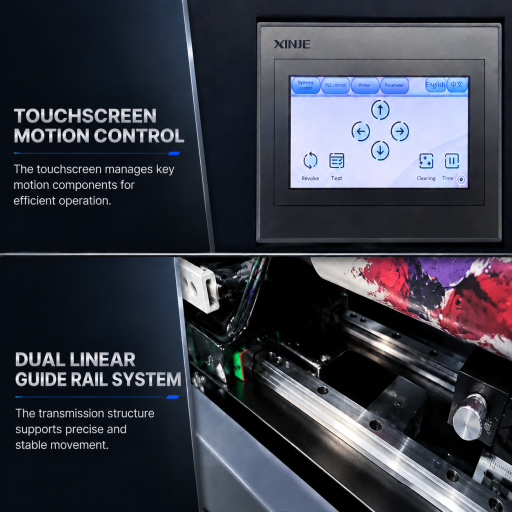touch screen to easy control bottle printing operation