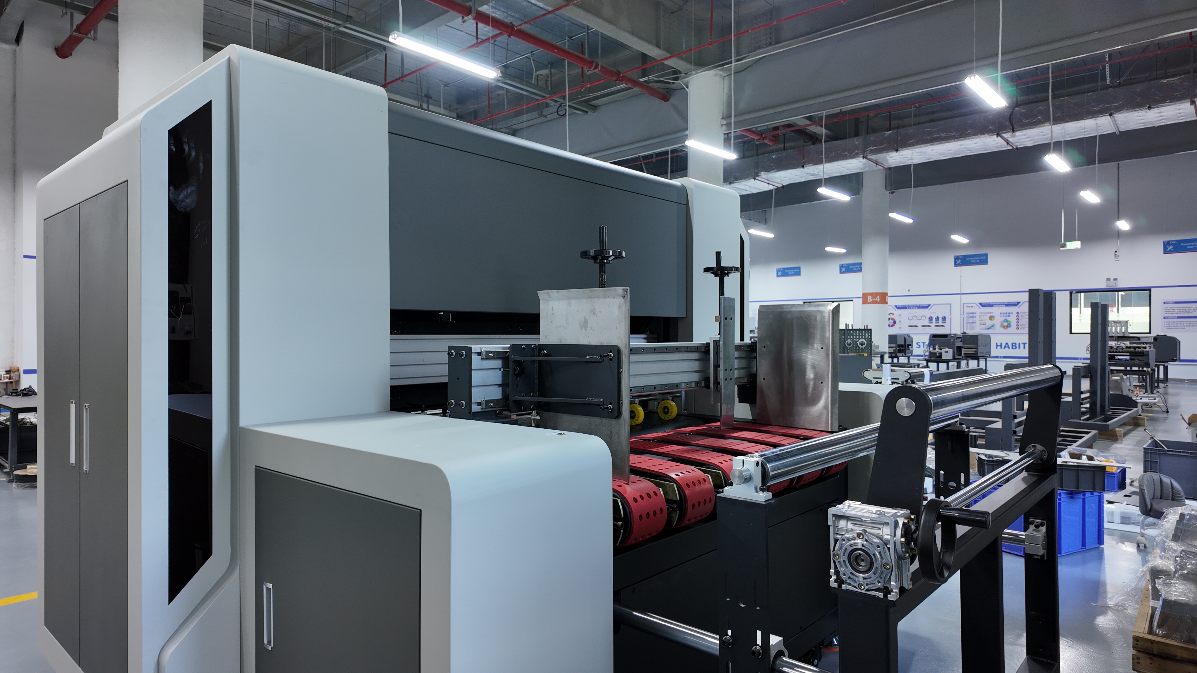 1220mm width corruaged board automatic feeding to single pass printing machine all in one