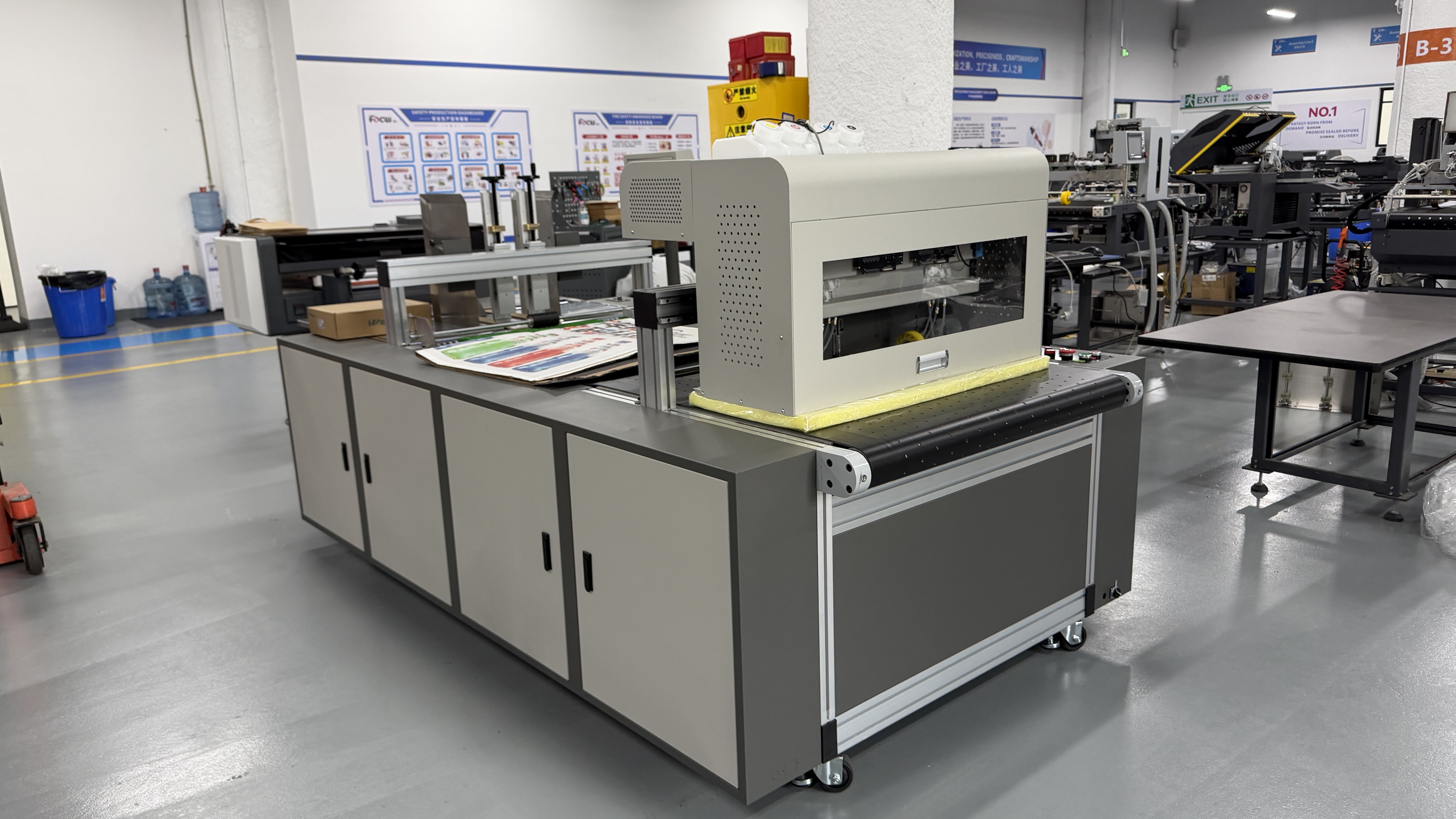 compact functioal single pass paper bag printer