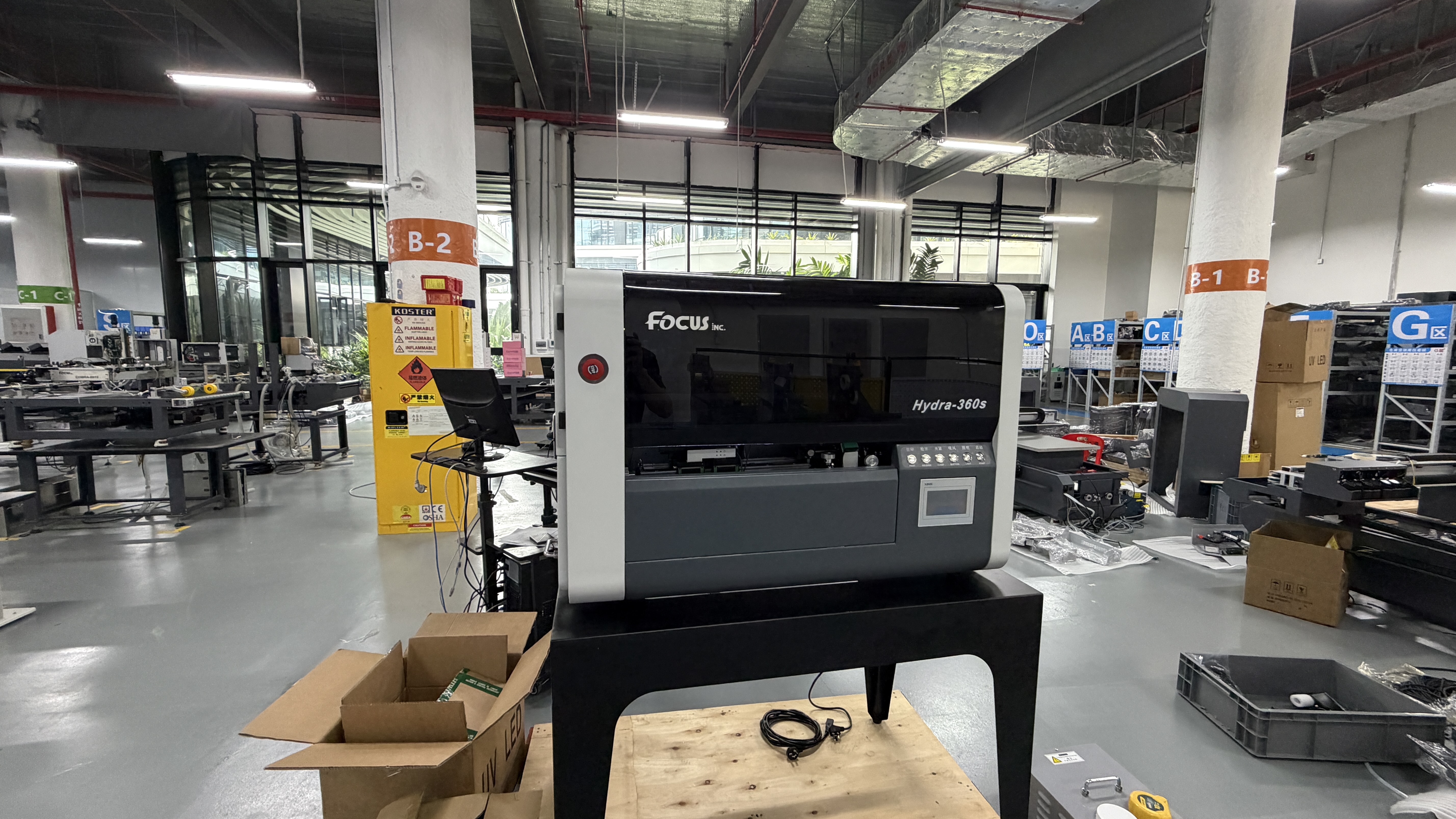 compact entery level cylinder 360° bottle uv one pass printer