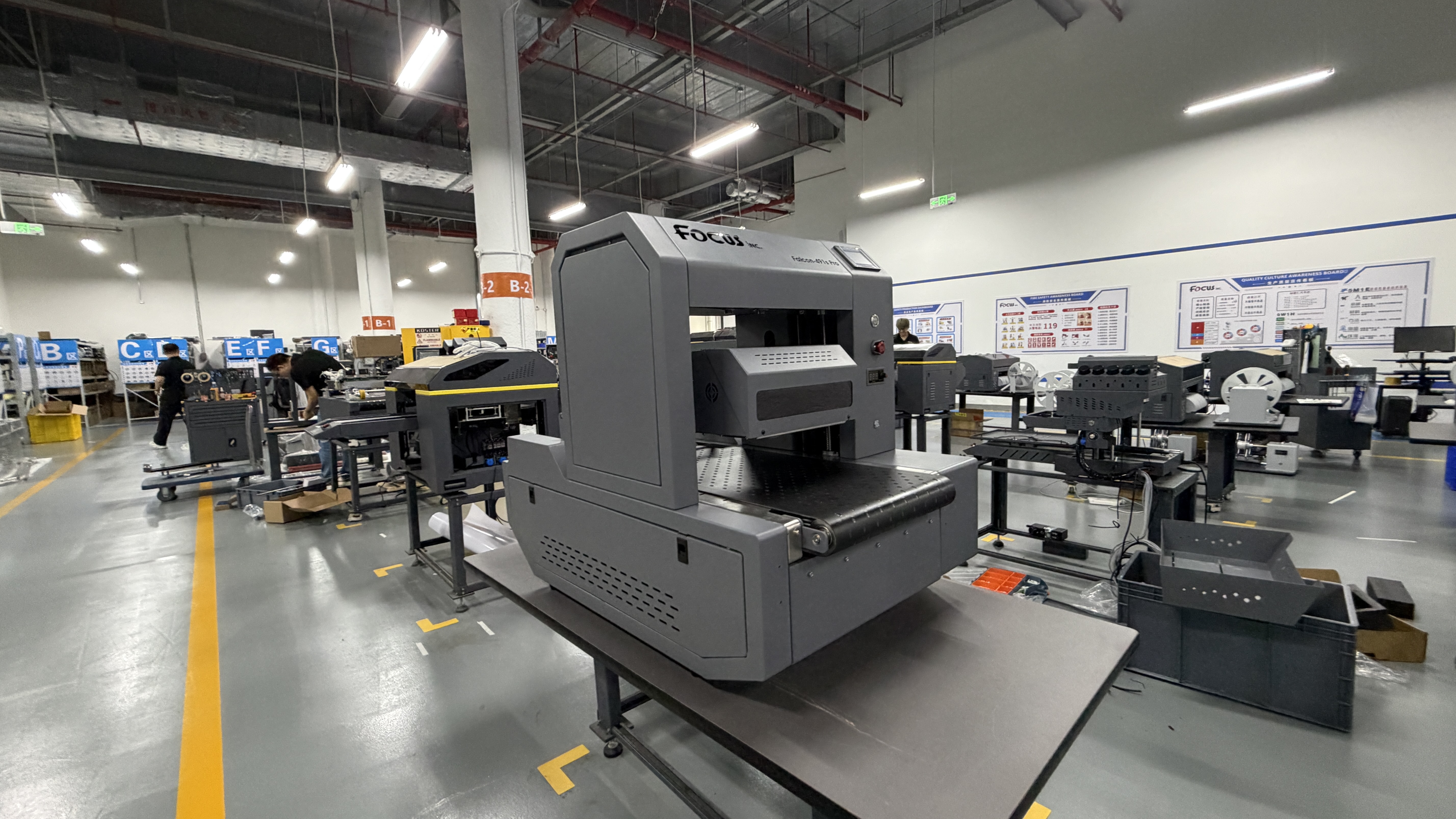 right view of single pass printer 491S Pro model