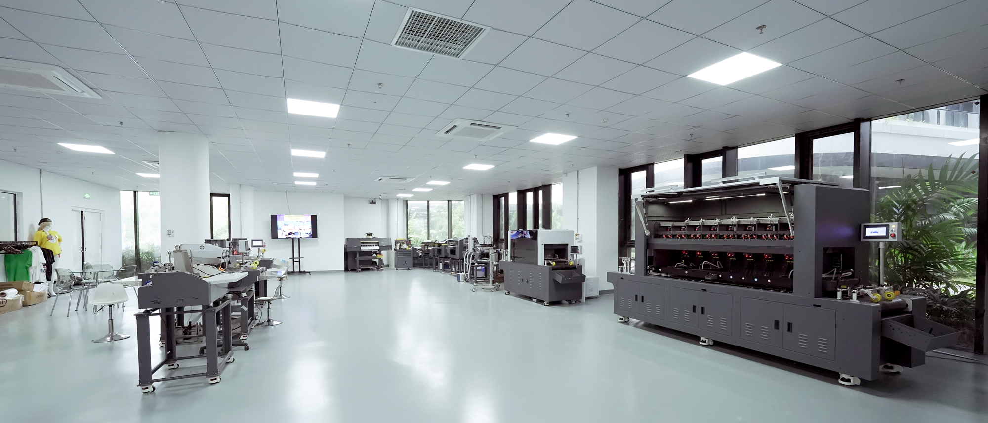 uv single pass printer series factory Showroom banner