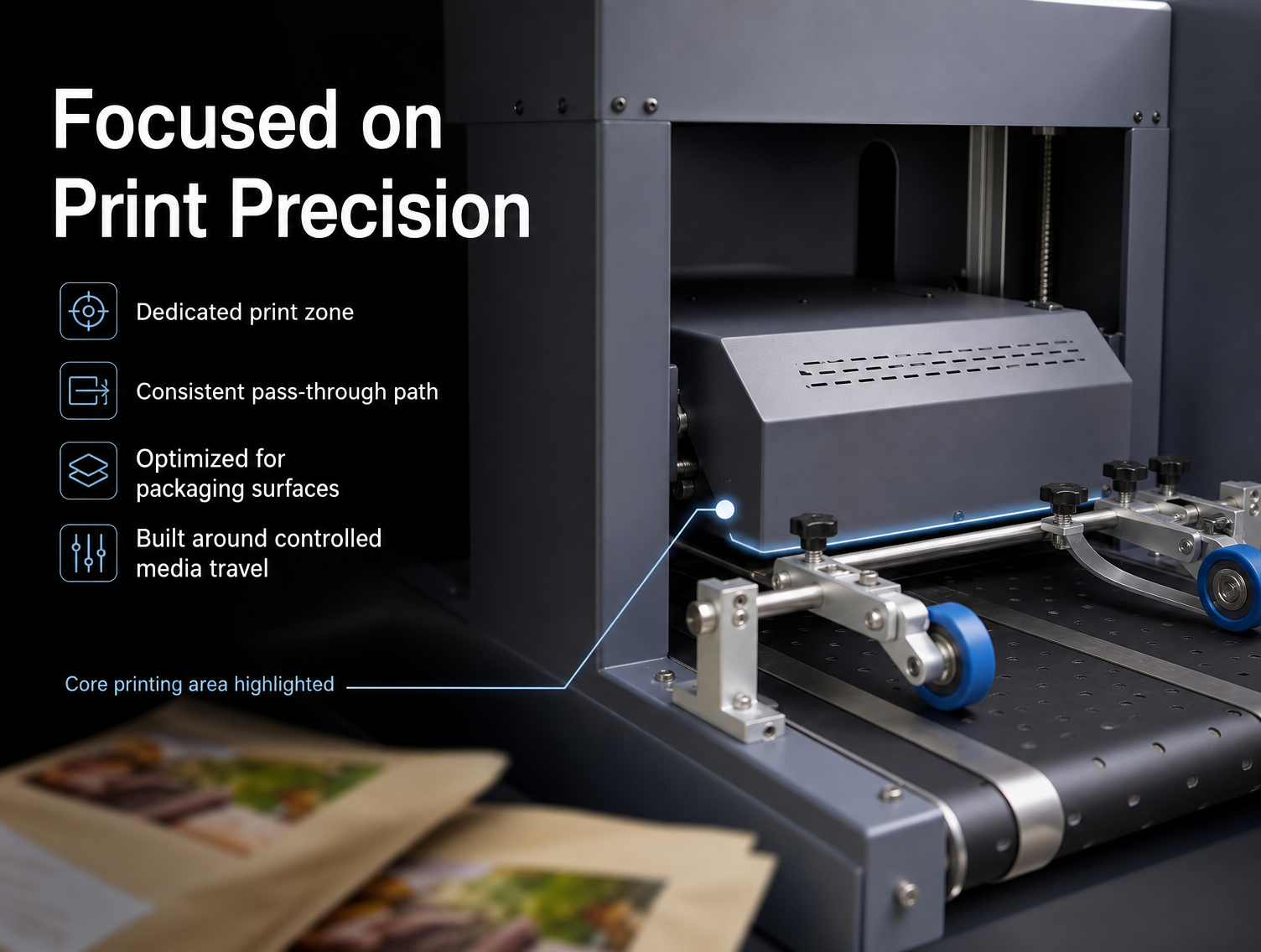 single pass printer for paper bag, small pizza box printing