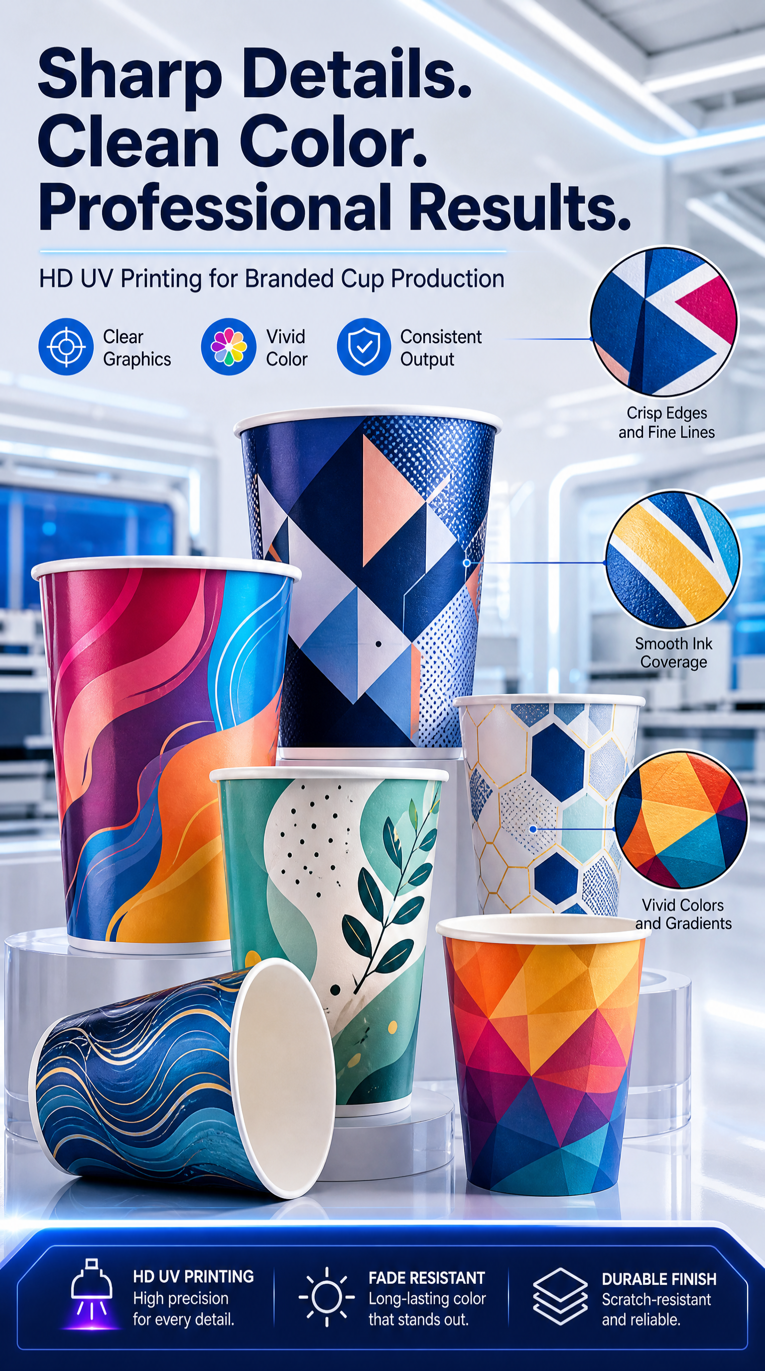 bottles cups digital printing samples