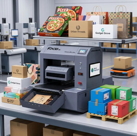 desktop single pass paper bag printer machine for small printing business start-up, easy to operate, fast delivery