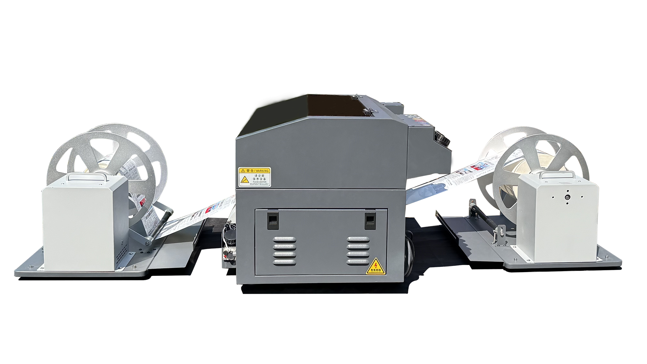 right view of FocusInc Vesa-830A uv sticker label roll to roll pritning machine