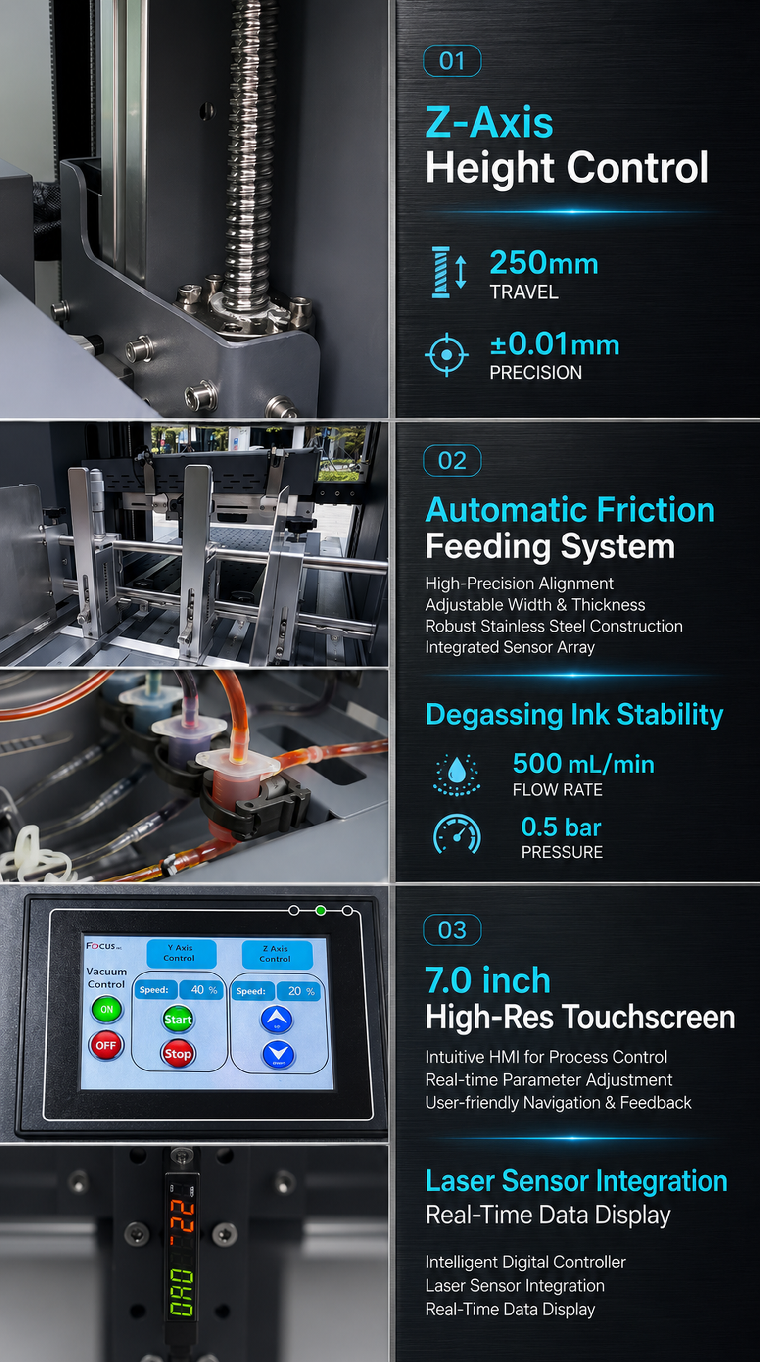 single pass printer with auto feeder system 