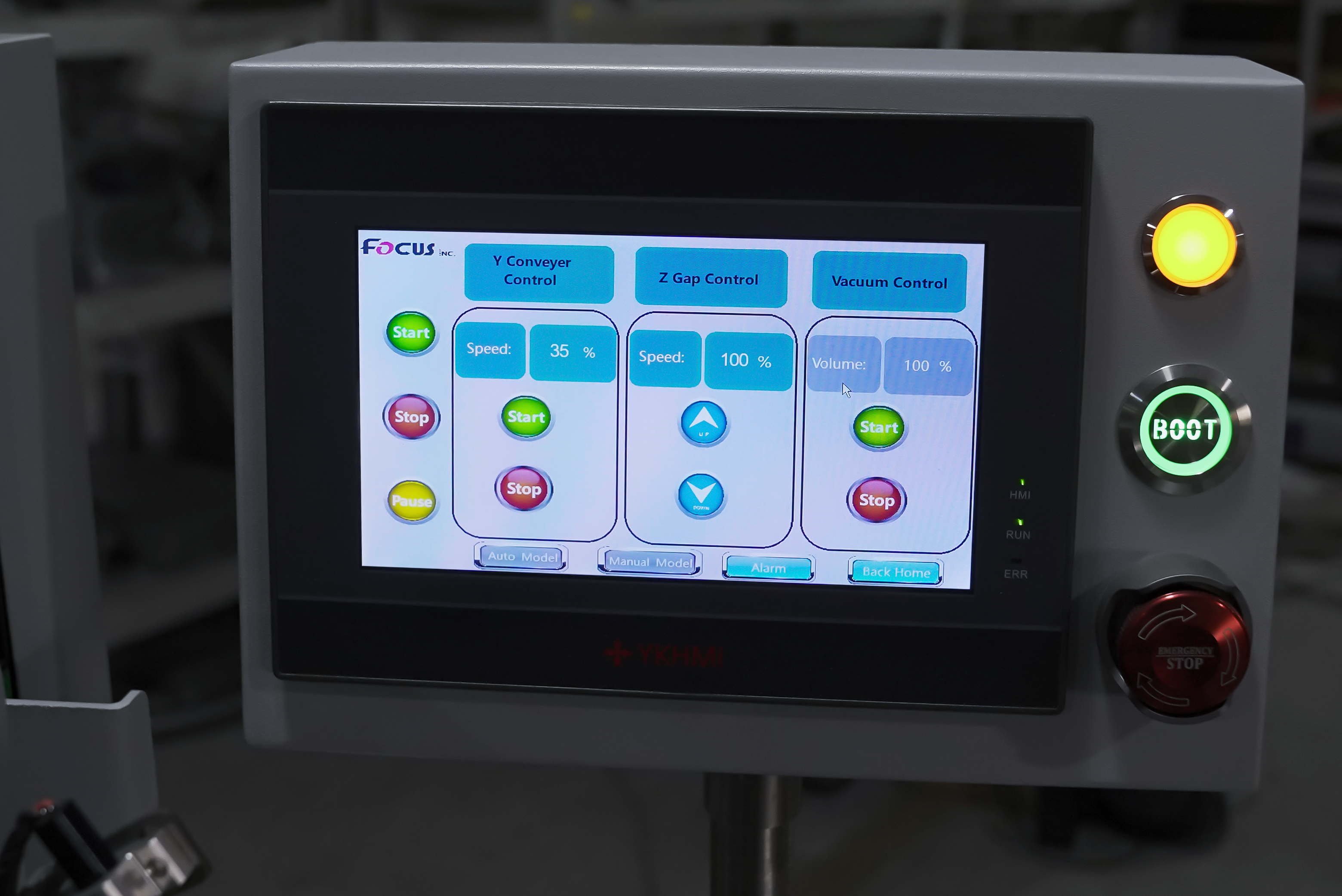 Rotatable multifunctional touch screen designed for convenient customer operation and use