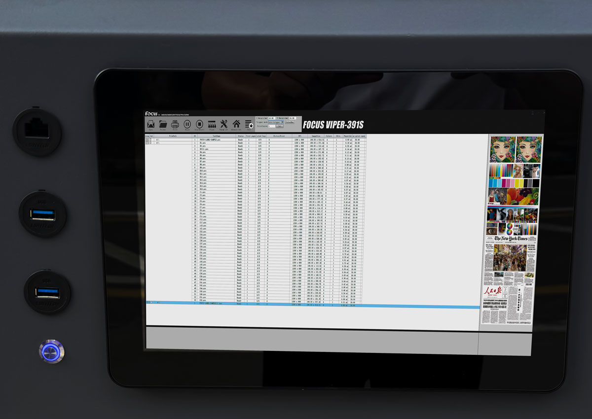 Touch screen computer add-on easy for printer operation