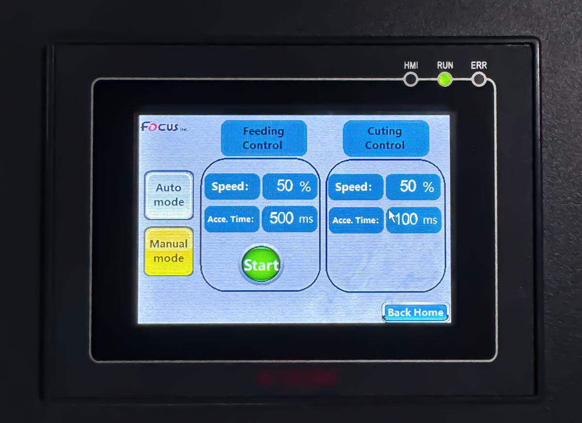 Print speed and cut speed adjustable to match different print model