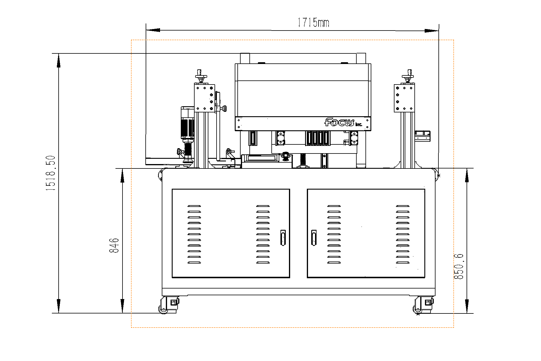 machine size of side printer uv single pass printing machine