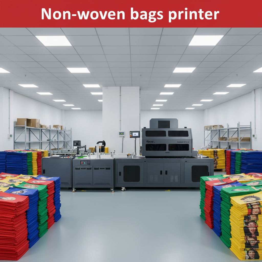Acaleph-891S e UV single pass printer installed at a non-woven bag manufacturer