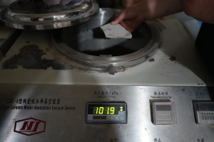 Tile water absorption test