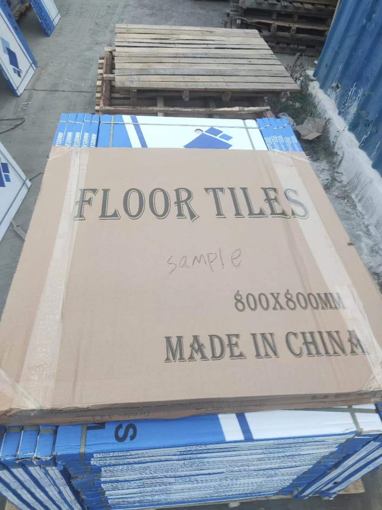 Custom tile carton with OEM brand printing from ALL KING CERAMICS