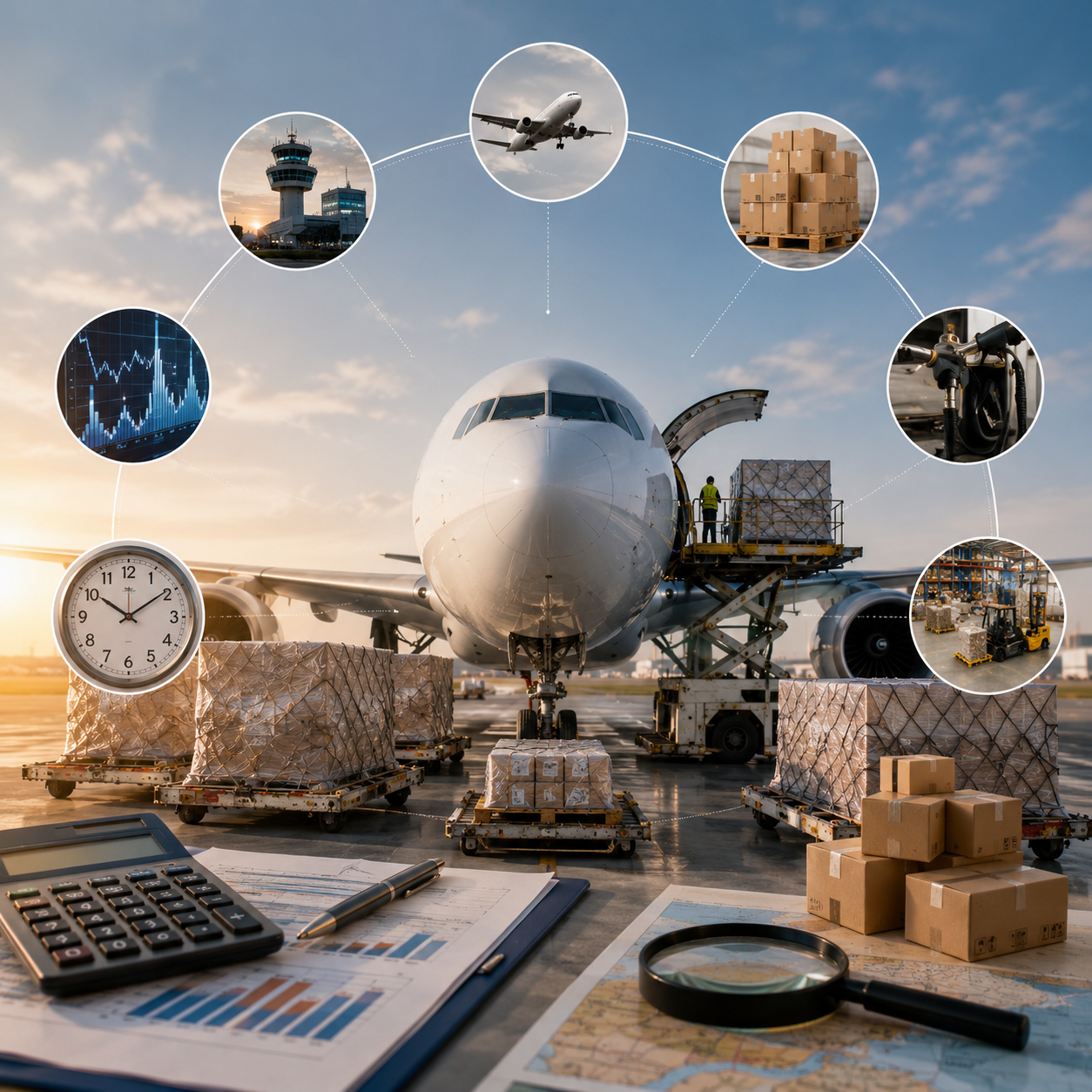 End-to-end airport-to-airport air freight process from China to India