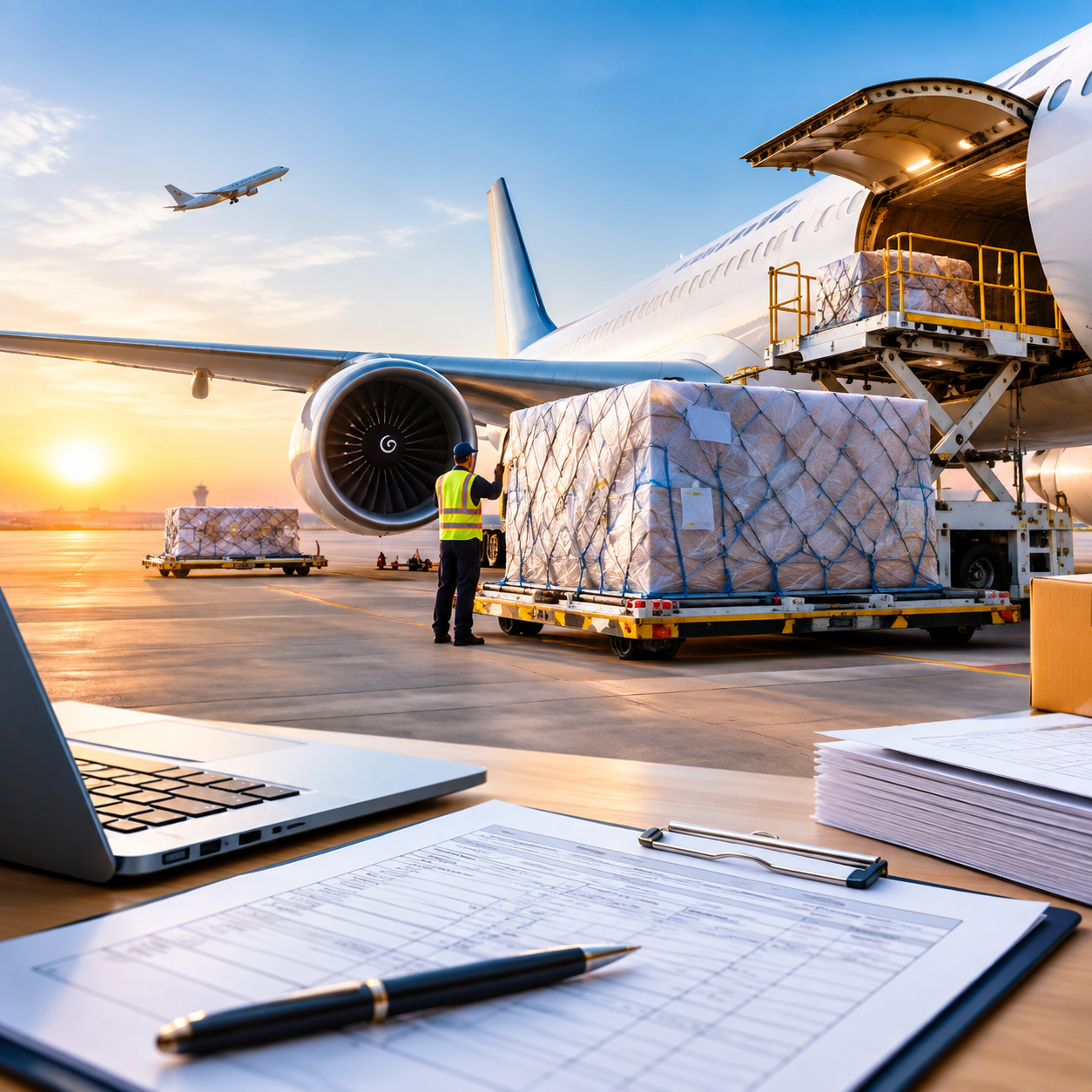 China air freight cargo consolidation before airport delivery on the China to India corridor