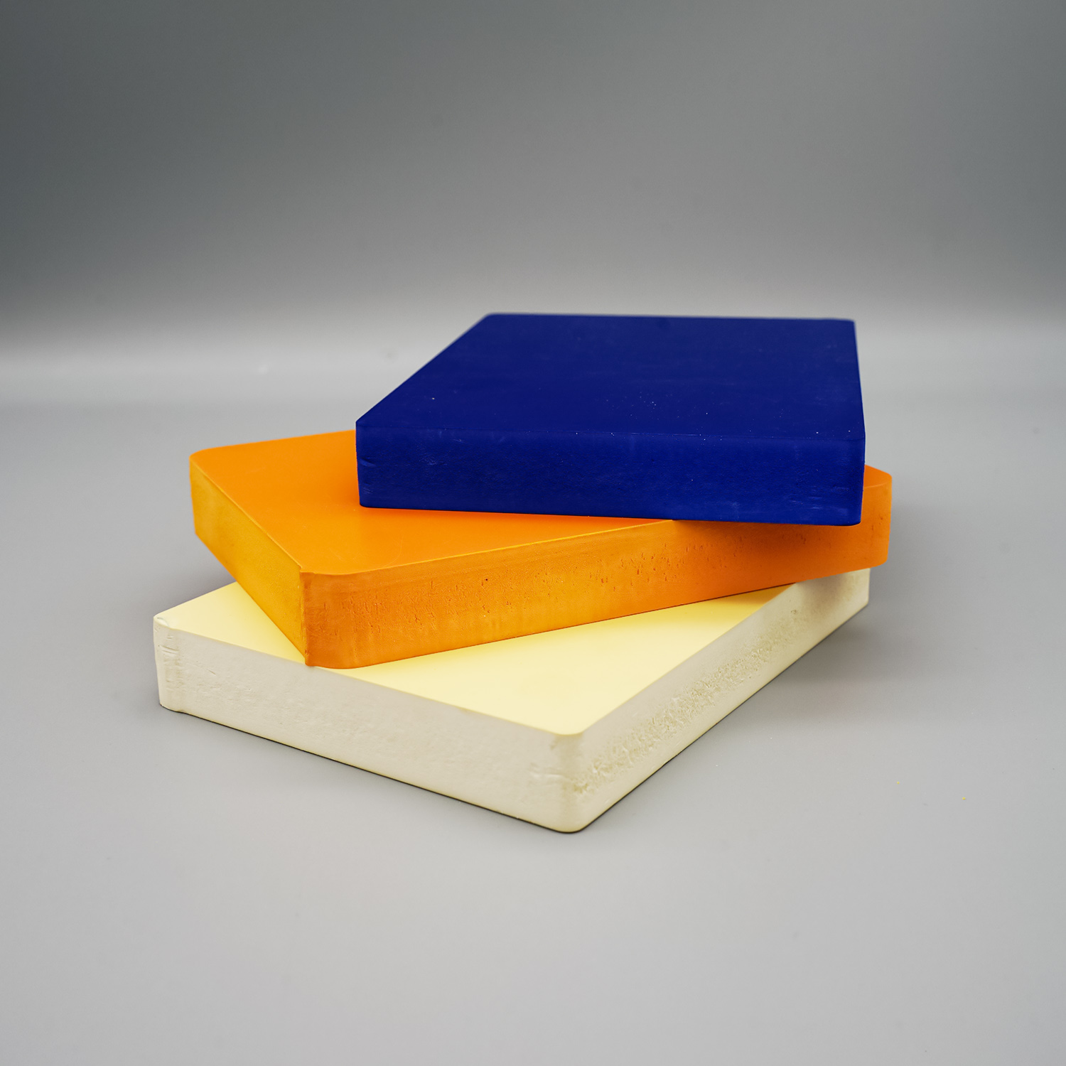 Colored PVC foam board stacking