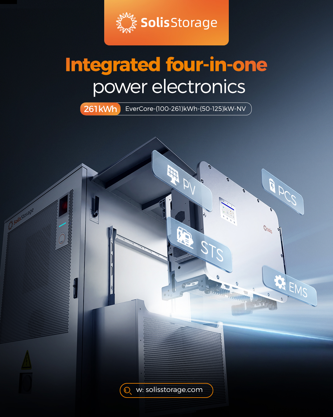 EverCore ESS air-cooled C&I energy storage system for coastal salt fog and high altitude environments