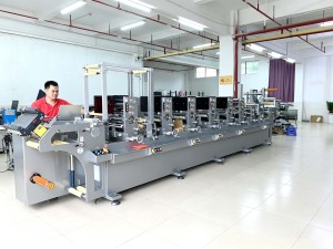 CS-300-6-color letterpress printing machine+ glue-side printing + rotary die-cutting + flatbed die-cutting (Installing and debugging in progress)