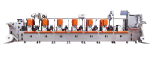 High speed rotary label press