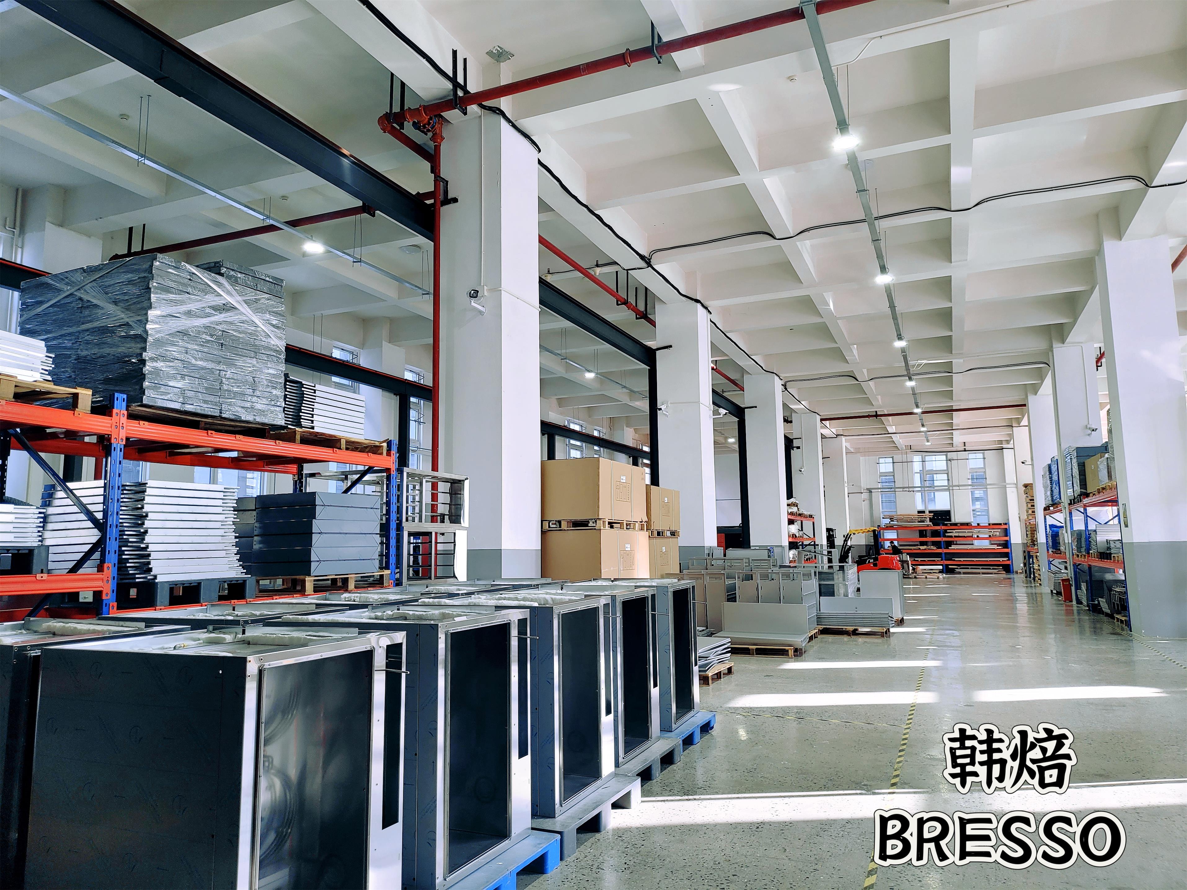 BRESSO production workshop in Shanghai showing manufacturing line