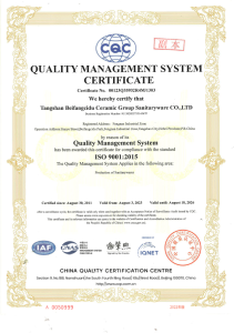 ISO 9001:2015 Quality Management System Certificate
