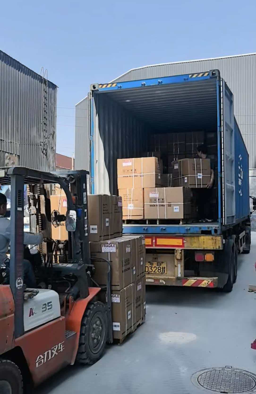 Container loading and logistics for ceramic sanitary ware export orders