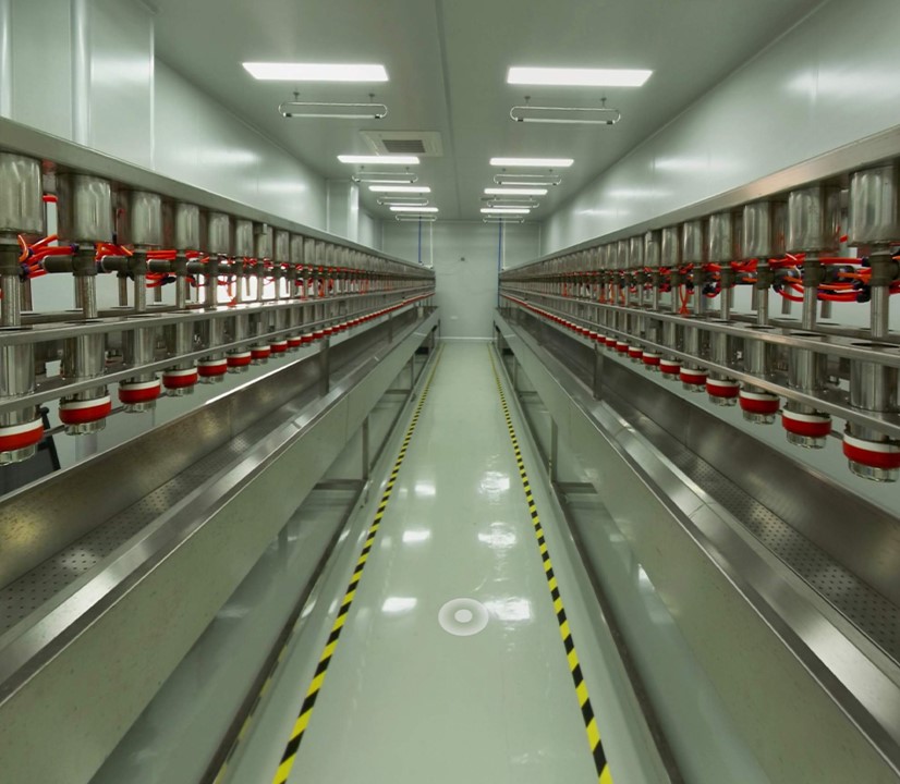 ANBOSON automated nitrile glove production line in the 42,000-square-meter Huizhou facility with an annual capacity of 3.2 billion gloves