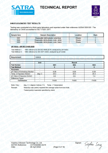 Nitrile gloves EN ISO374-2:2019 Test Report