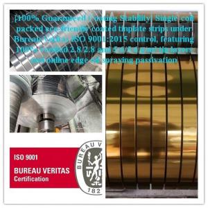 Precision Slit Tinplate Strip / High-Precision ETP Steel Strip / Custom Color Coated Tinplate Coil