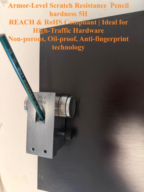 Armor-level scratch-resistant PET steel for commercial hardware