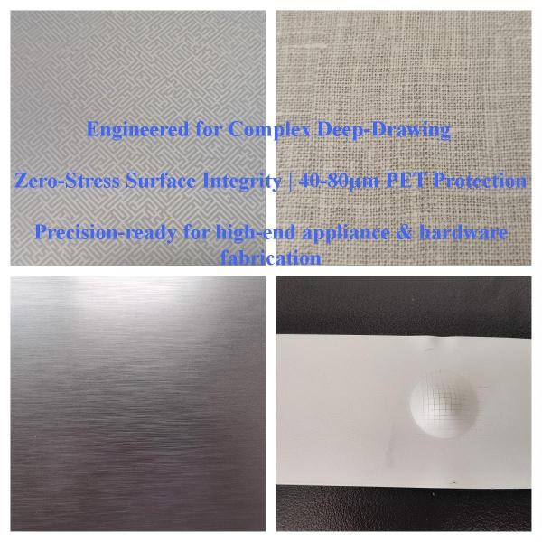 Precision deep-drawing PET laminated steel for appliance parts