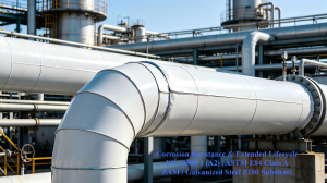 0.5mm 0.7mm PVDF Coated Galvanized & ZAM Steel Coil for Refinery Pipes| A2 Fireproof