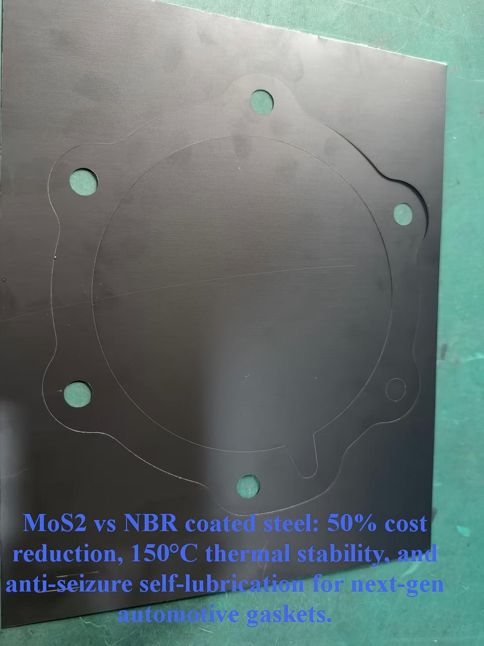 MoS2 vs NBR coated steel comparison diagram