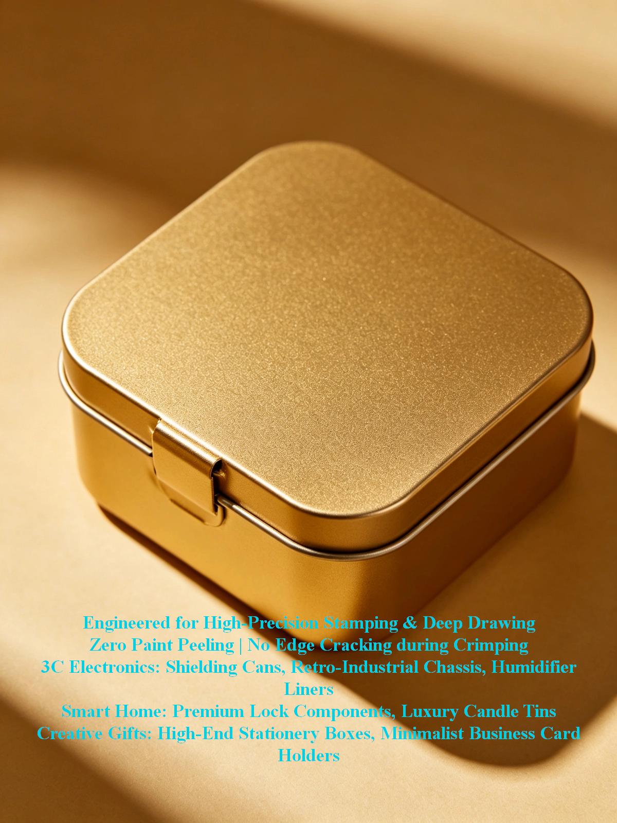 Precision stamping of matte tinplate for 3C electronics containers