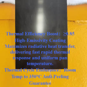 Anti-Peeling High-Emissivity Matte Black SECC Steel for Heating