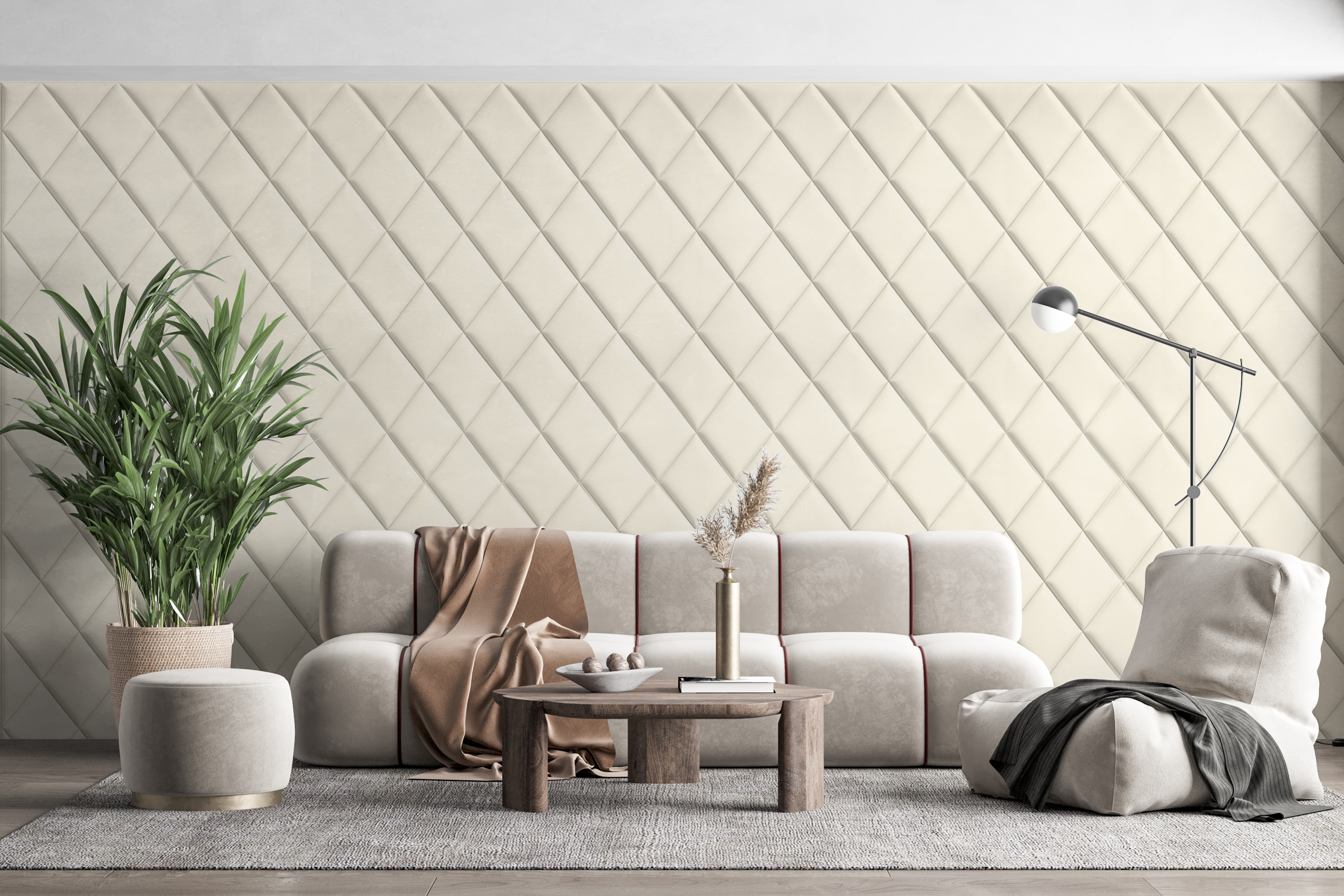 SXP-SELF-ADHESIVE PU LEATHER&VELVET WALL STICKER