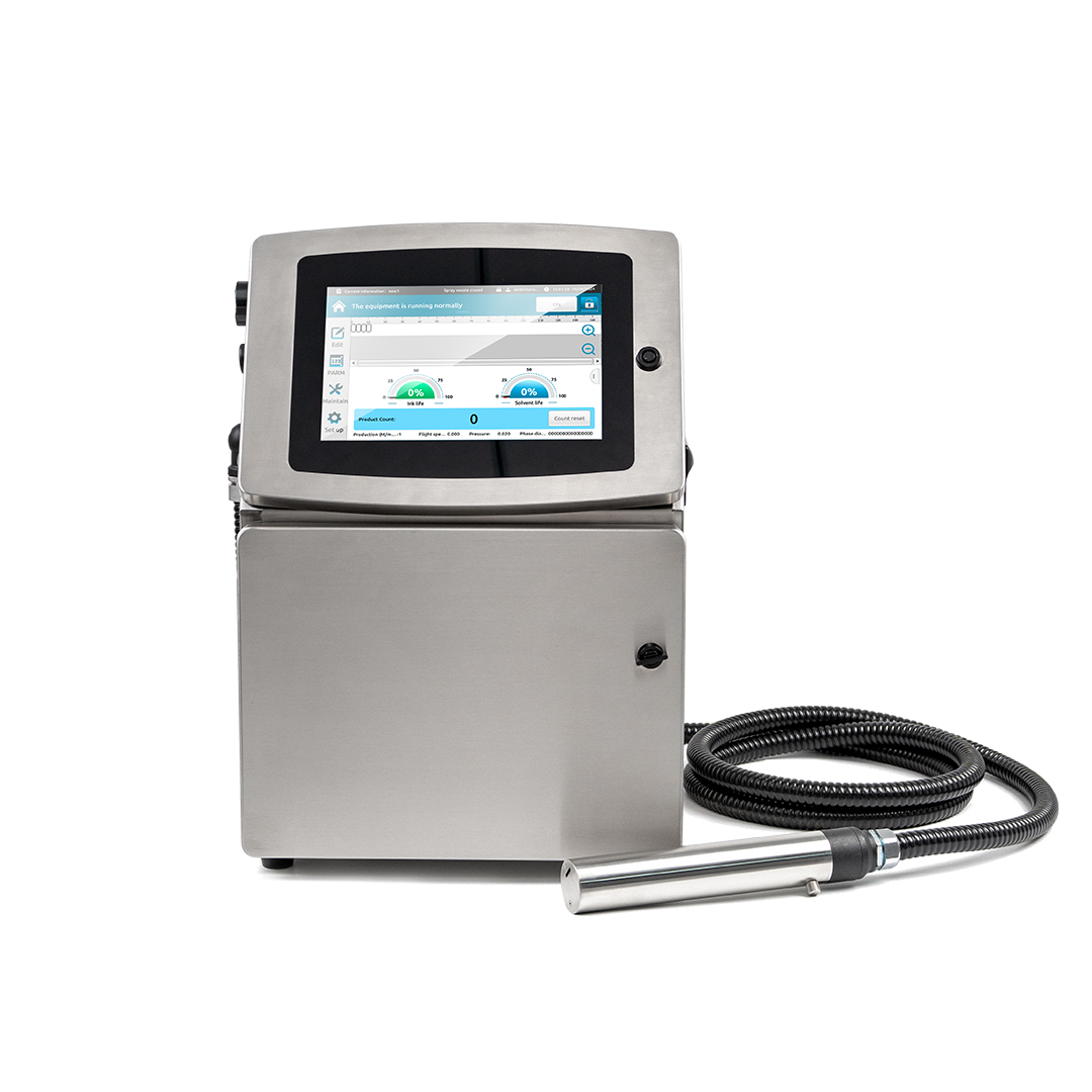 DOCOD V2000 CIJ printer front-left view