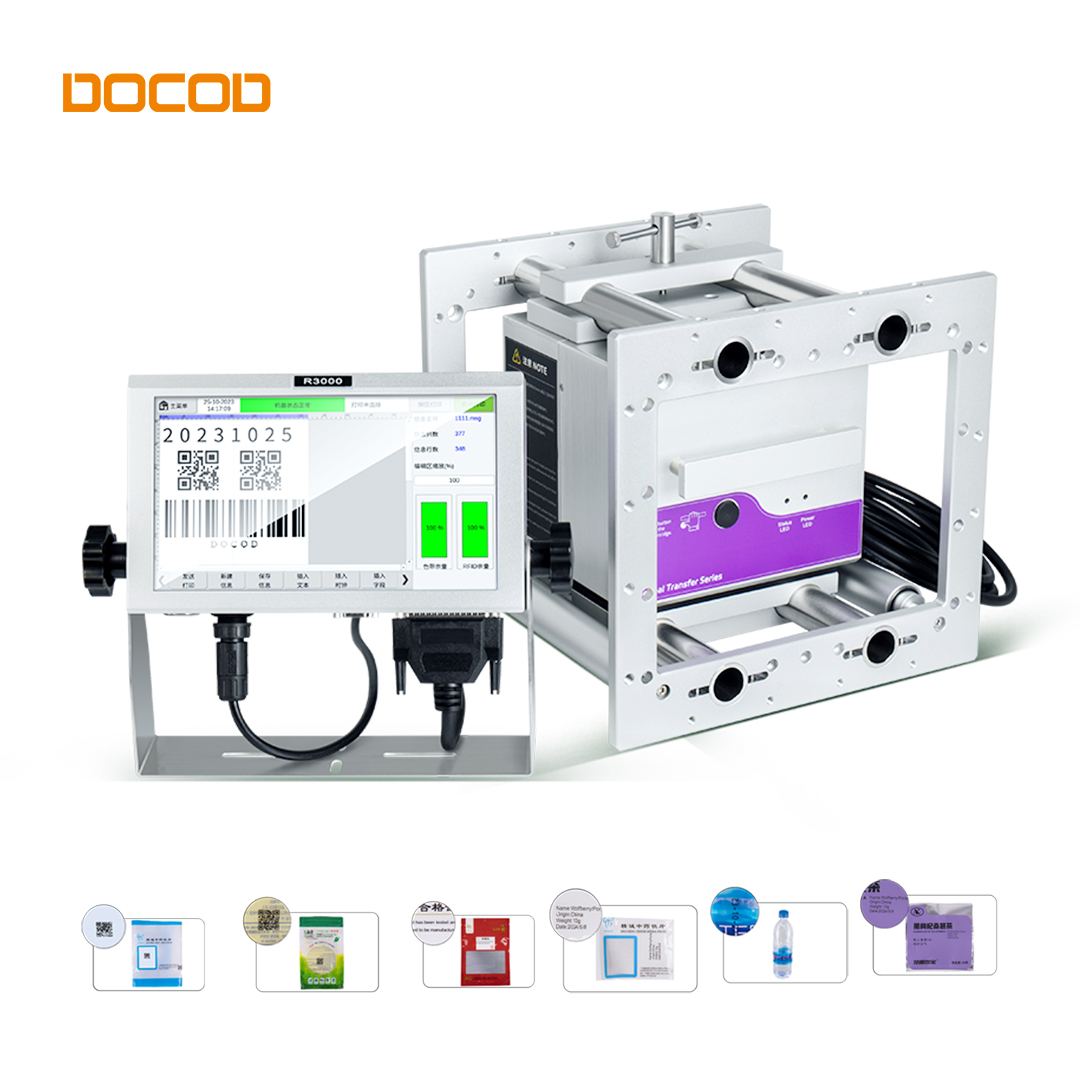 DOCOD R3000 Series industrial thermal transfer overprinters for flexible packaging coding