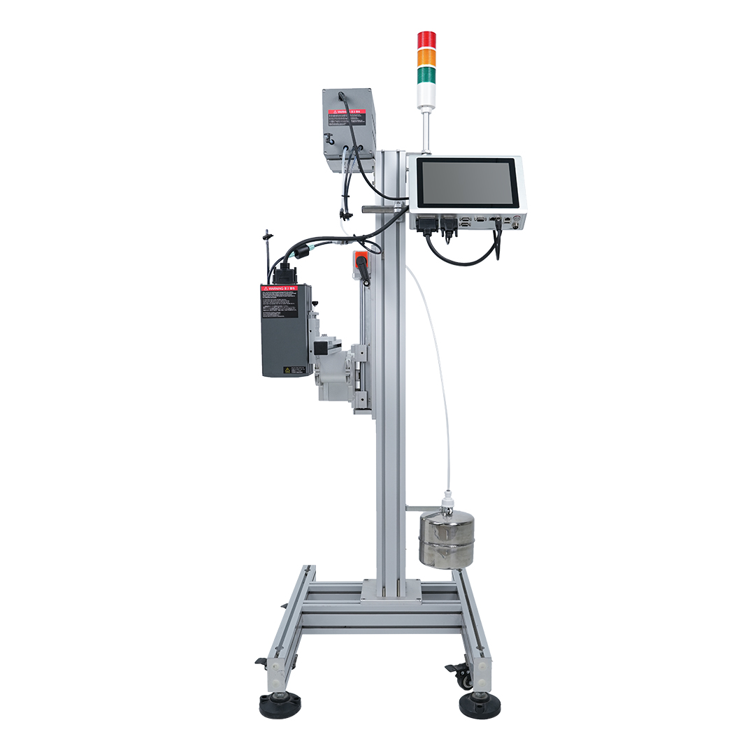DOCOD P2000 single-head piezo inkjet printer printing on carton