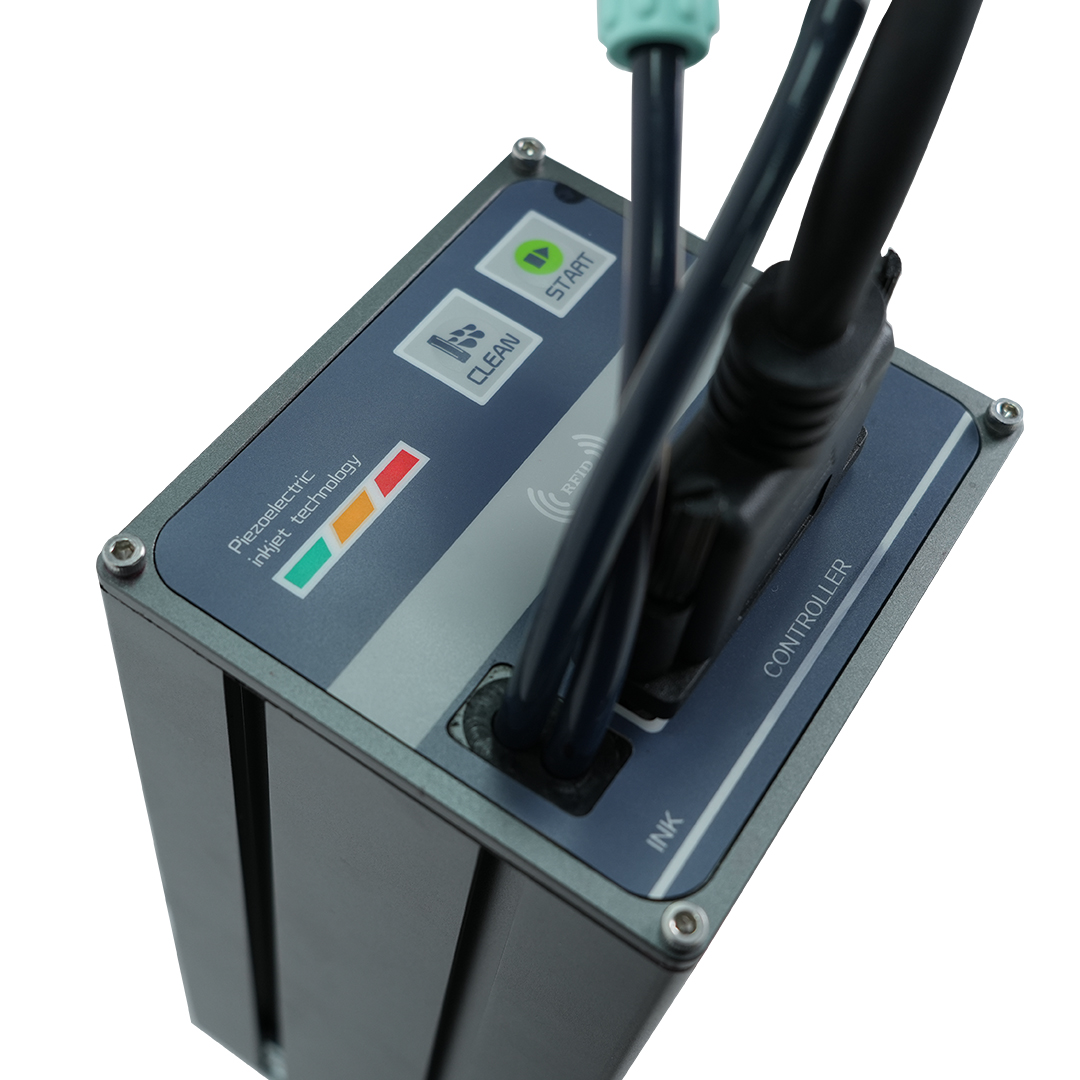 DOCOD P2000 Controller and Print Configuration DOCOD P2000 high-resolution piezo inkjet printer with touchscreen controller for code quality control