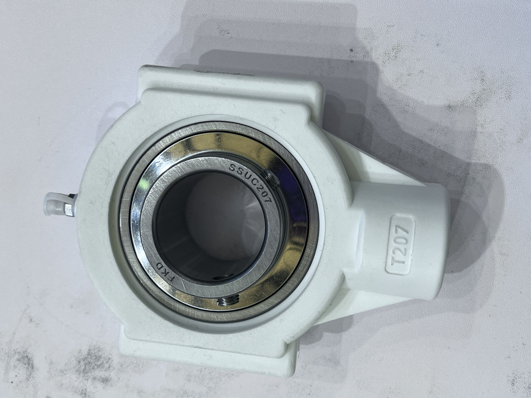 Stainless steel bearings and plastic housings