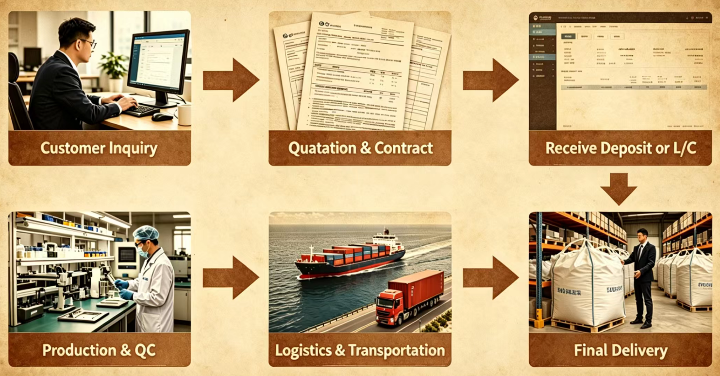 Customer procurement process for fiber grade TiO₂
