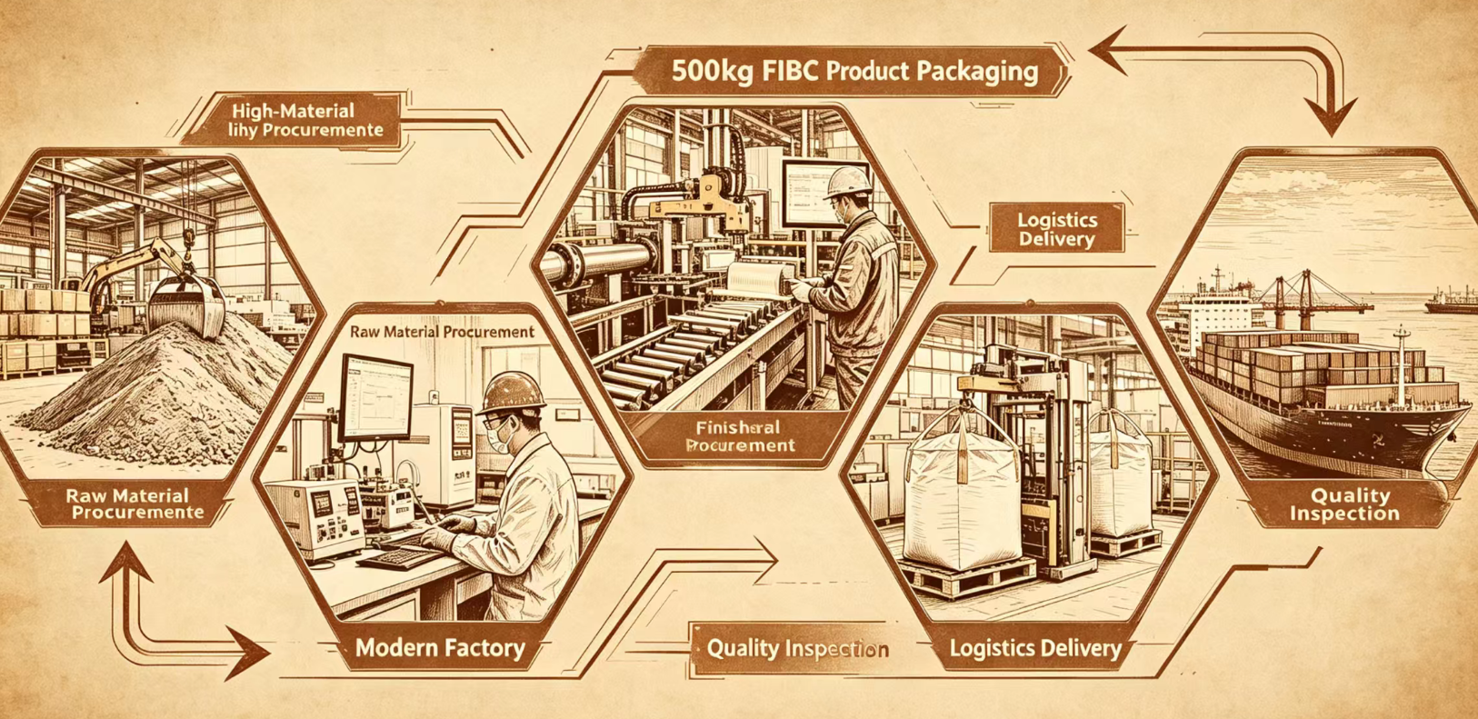 Production process flow for fiber grade titanium dioxide