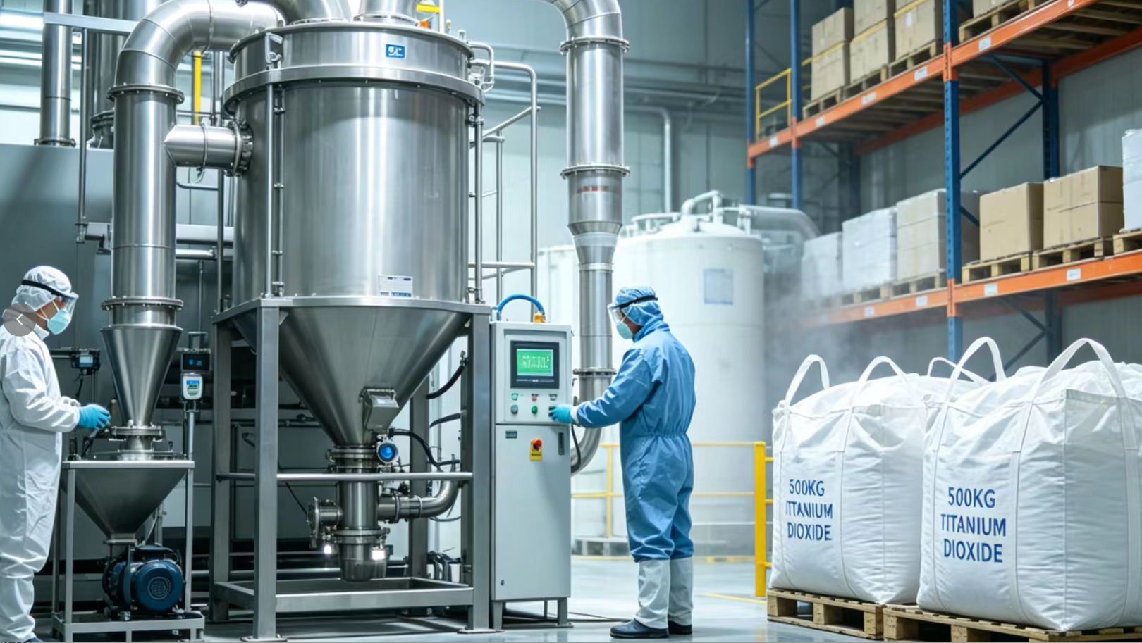 500kg packaging of fiber grade titanium dioxide for industrial storage