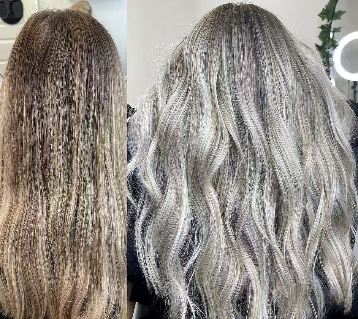 Cuticle intact genius weft hair compared with processed hair