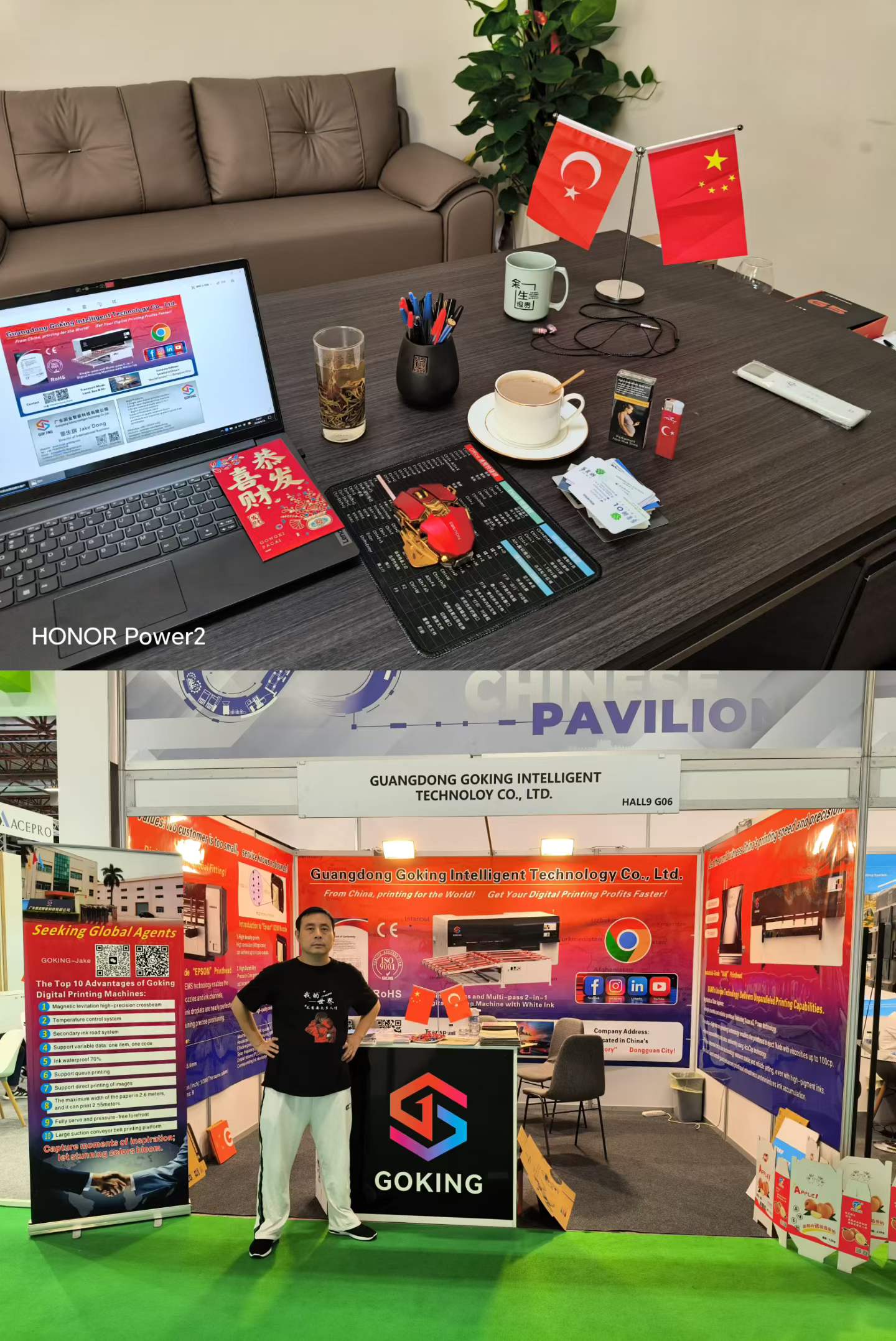 Turkish packaging factory client working with GOKING digital printing equipment