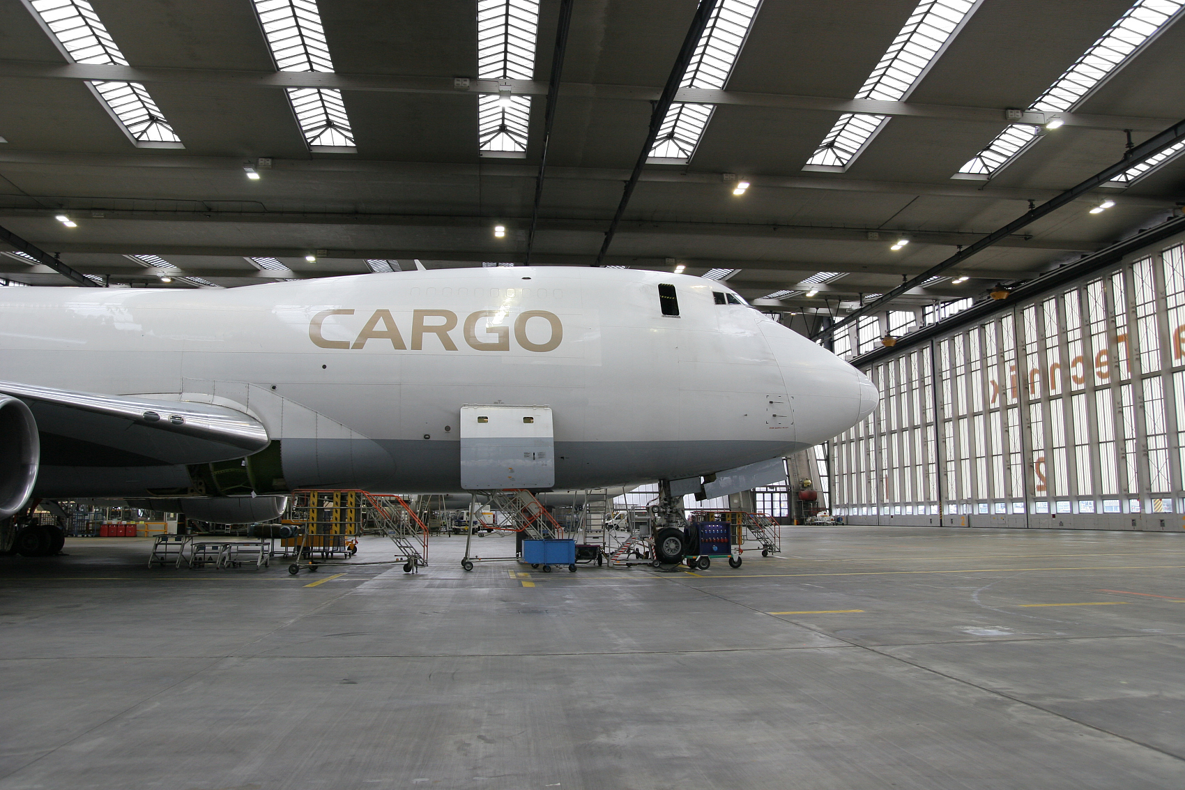 Air cargo and customs clearance scene